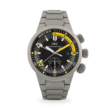 IWC, GST Deep One ref. 3527 in titanio con profondimetro e ghiera girevole...
