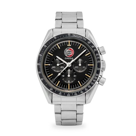 Omega, Raro Speedmaster 'Apollo Soyuz' ref. ST 145.0022 in acciaio, quadrante...