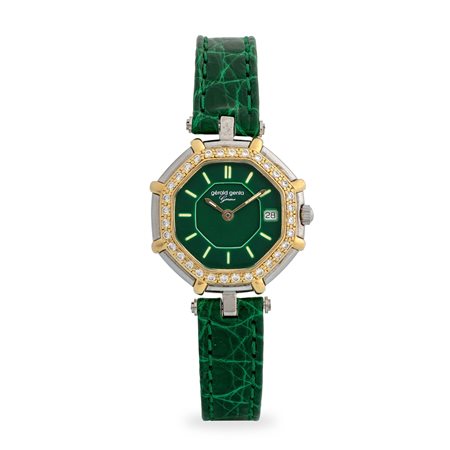 Gerald Genta, Genta ref. G 2851.7 in acciaio, oro giallo e brillanti,...