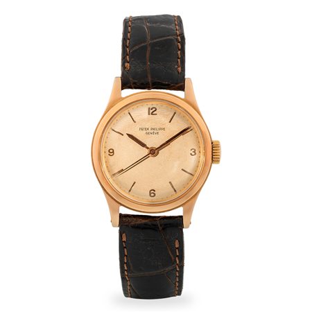 Patek Philippe, Calatrava ref. 2508 in oro rosa 18k cassa a vite, quadrante...