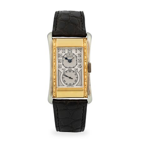 Rolex, Prince ref. 971 in oro giallo 18k e acciaio con cassa lavorata,...