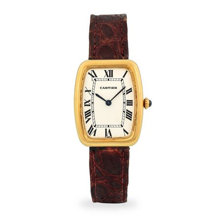 Cartier, Fabergé Jumbo ref. 78101 in oro giallo 18k con cassa tonneau,...