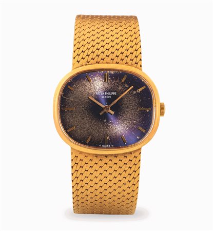 Patek Philippe, Ellipse ref. 3545 in oro giallo 18k con bracciale integrato...
