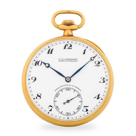 Patek Philippe, Orologio da tasca Openface in oro giallo 18k, quadrante in...