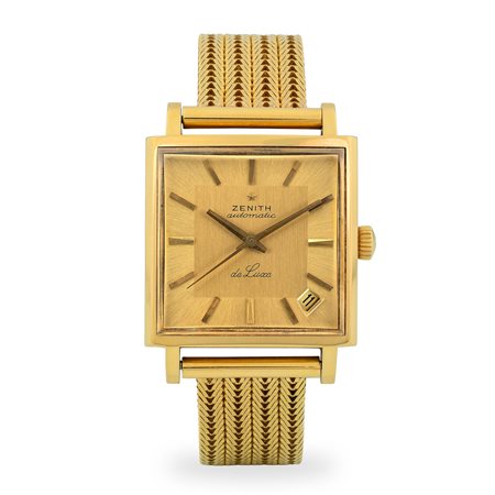 Zenith, Respirator De Luxe in oro giallo 18k con bracciale lavorato,...