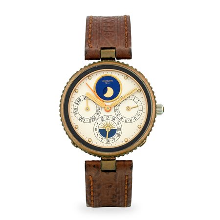 Gerald Genta, Gefica Safari ref. G 2796-4 in bronzo con anse vendome,...