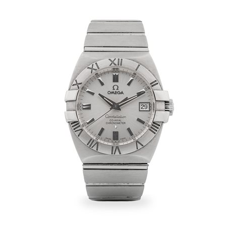Omega, Constellation Double Eagle ref. 1501.30.00 in acciaio con fondello a...