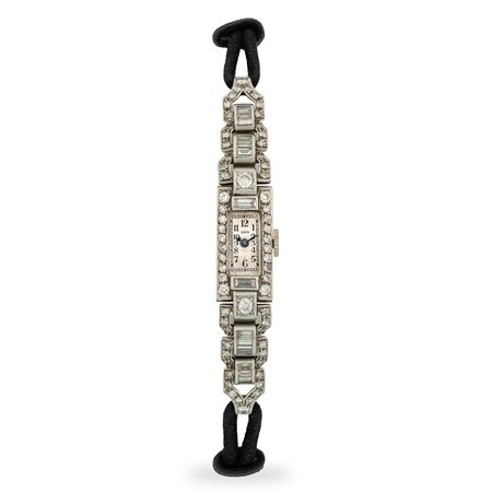 Zenith, Cocktail Watch in platino e diamanti con cassa decorata, quadrante...