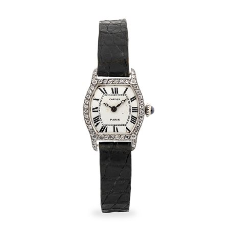 Cartier, Raffinato Tortue in oro bianco, oro giallo e diamanti, quadrante...