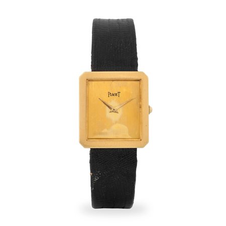 Piaget, Protocole ref. 9154 in oro giallo 18k, quadrante champagne Godronnè...