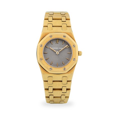 Audemars Piguet, Elegante Royal Oak Lady ref. 6007BA in oro giallo 18k,...