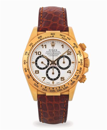 Rolex, Daytona “Zenith” ref. 16518 in oro giallo 18k, Sei rovesciato,...