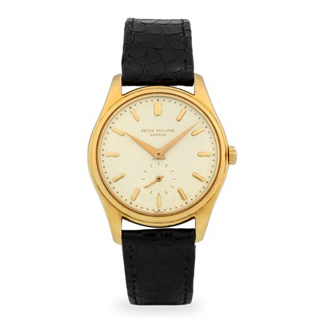 Patek Philippe, Elegante Calatrava ref. 2526 in oro giallo 18k, quadrante in...