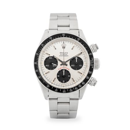 Rolex, Cosmograph Daytona 'Big Red' ref. 6263 in acciaio con tasti a vite,...