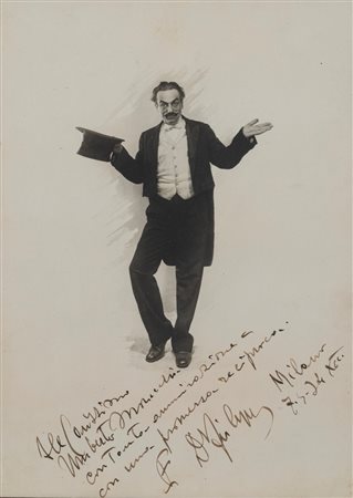 Eduardo De Filippo - Fotografia con dedica e firma autografe , 1934