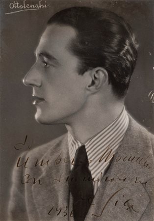 Vittorio De Sica - Fotografia con dedica e firma autografe, 1936