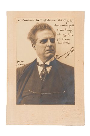 Pietro Mascagni - Foto con dedica, 1921