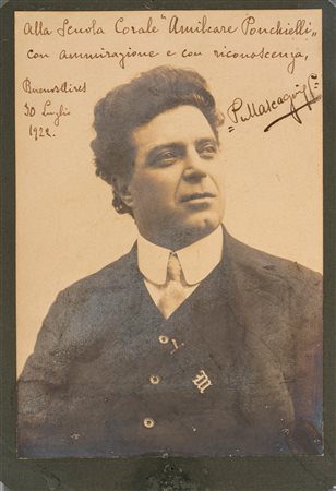 Pietro Mascagni - Foto con dedica, 1922