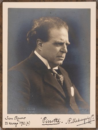 Pietro Mascagni - Foto ritratto con dedica e firma, 1932