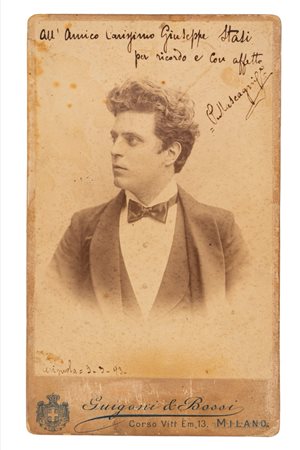 Pietro Mascagni - Foto con dedica, 1893