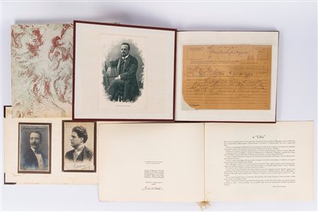 Pietro Mascagni - Due foto con dediche, 20th century