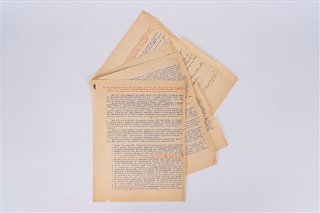 Pietro Mascagni - Nota dattiloscritta di 4 pagine con conclusione autografa e firma in calce, 1935