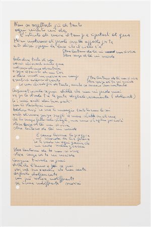 Lucio Dalla (Bologna 1943 - Montreux 2012)  - Canzone, 1996