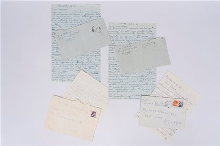 Lucio Battisti (Poggio Bustone 1943 - Milano 1998)  - Lotto autografo con 4 lettere, da e per Lucio Battisti, 1960-1965