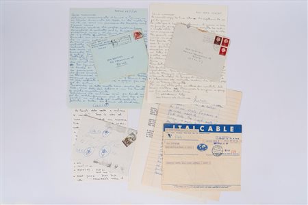 Lucio Battisti (Poggio Bustone 1943 - Milano 1998)  - Lotto composto da 4 lettere, da e per Lucio Battisti, 1960-1970