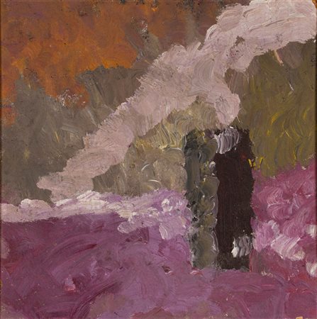 Lucio Battisti (Poggio Bustone 1943 - Milano 1998)  - Olio su tavola per "RESPIRANDO", 1976