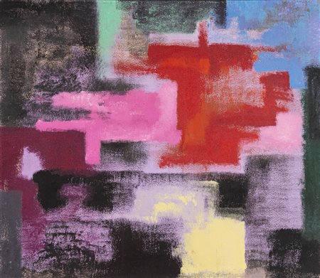 Lucio Battisti (Poggio Bustone 1943 - Milano 1998)  - Olio su tela dal titolo "SOGNANDO E RISOGNANDO", 1971