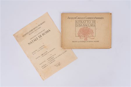 Gabriele D'Annunzio - Luisa Baccara - Adolfo De Carolis - Dannunziana - Luisa Baccara, 1920