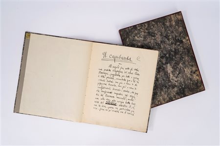 Gabriele D'Annunzio - IL CAPOBANDA - volume cartonato in fac-simile, 1891