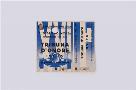 Automobilia - Gran Premio MONZA , 1938