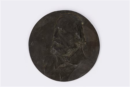 Giuseppe Garibaldi (Nizza 1807 - Caprera 1882)  - Placca originale in bronzo, commemorativa dell' Eroe dei Due Mondi, 1870