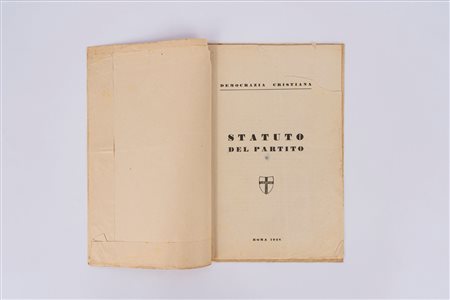 Libretto con lo Statuto della Democrazia Cristiana del 1948, 1948