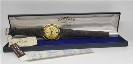 Re Husayn di Giordania - Omaggio presidenziale per diplomatico italiano, orologio ROTARY in scatola, per visita in Giordania , 1970s