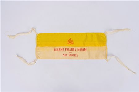 Papa PAOLO VI - Fascia da braccio per componente della Guardia Palatina d'Onore sotto Paolo VI, 1960s