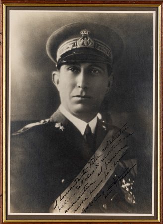 Pier Ruggero Piccio - Giuseppe Valle (Roma 27 settembre 1880 - Roma 30 luglio 1965, 1886 - 1975)  - Foto con dedica e firma autografe del Generale Piccio al Generale Valle, 1927