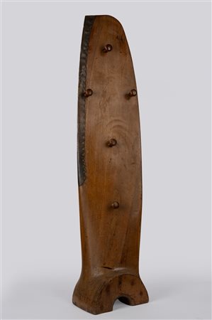 Pala di elica in legno, per velivolo italiano tipo Caproni, modificata in appendiabiti, 1920s