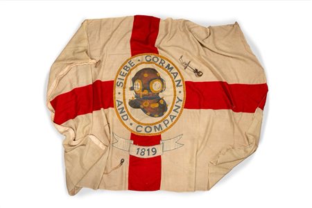 Antico stendardo della Siebe Gorman & Company - Sommozzatori, 19th-20th century
