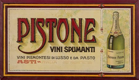Pubblicitaria - Spumanti PISTONE, 1920s