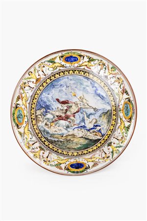 CERAMICHE DI FAENZA<BR>"Poseidone ed Anfitrite" XX secolo
