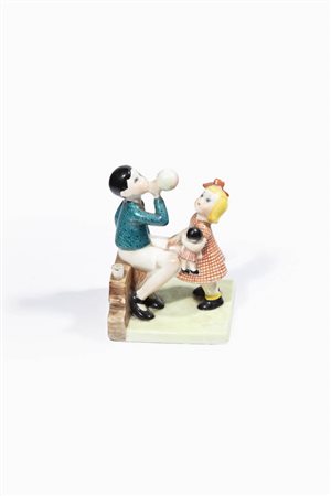 LENCI TORINO<BR>"Bolle di sapone-reggilibro"1936
