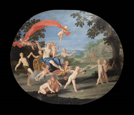PITTORE ANONIMO<BR>"Allegoria della Primavera" XVIII secolo