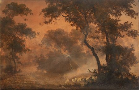 GIUSEPPE CAMINO<BR>Torino 1818 - 1890 Caluso (TO)<BR>"Paesaggio"