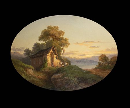 "Paesaggio con casa"