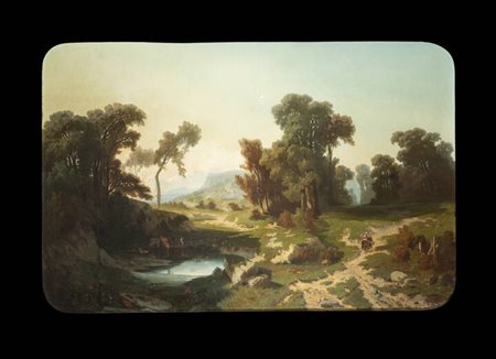 GIACINTO CORSI DI BOSNASCO<BR>Torino 1829 - 1909<BR>Paesaggio