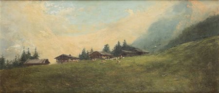 GIACINTO BO<BR>Montanaro Canavese (TO) 1832 - 1912 Torino<BR>"Paesaggio"