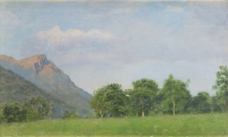 MARCO CALDERINI<BR>Torino 1850 - 1941<BR>"In Val Pellice"